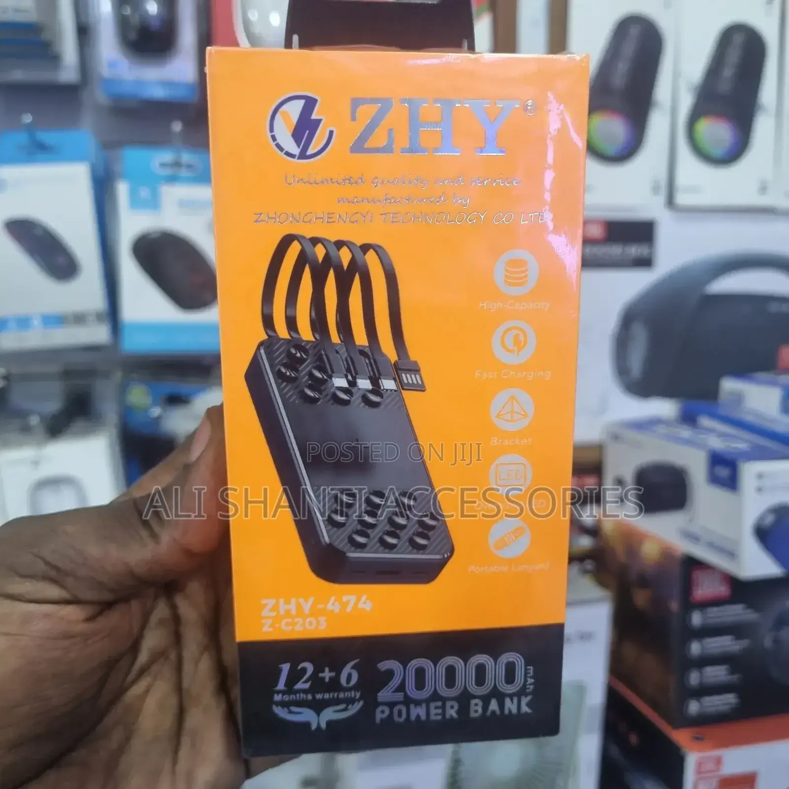 Zhy 20000mah Powerbank/ 20000mah Anti-Fast Power Bank