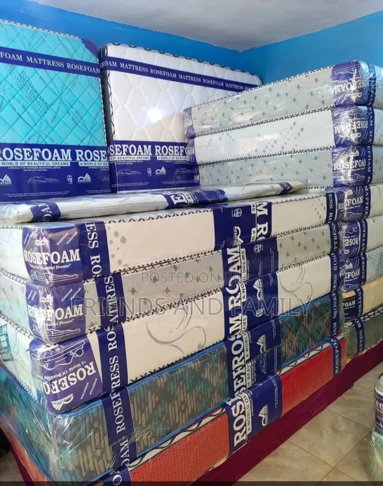 Super Rose Foam Smart Mattress 6*6*6.Inches