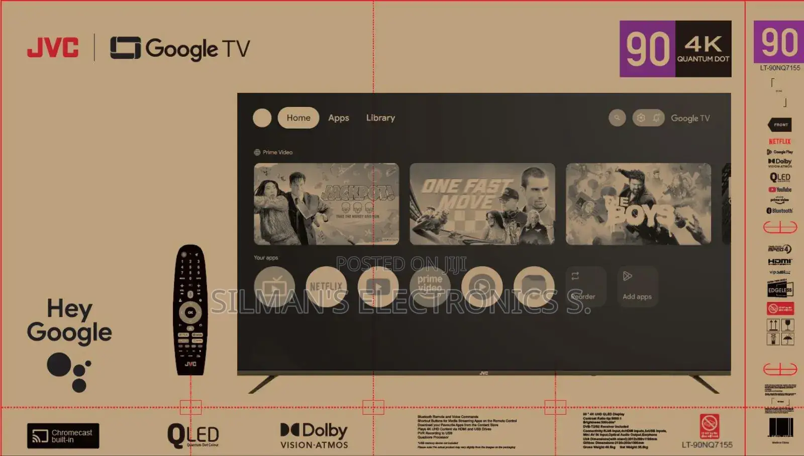 JVC 90" Uhd Smart TV