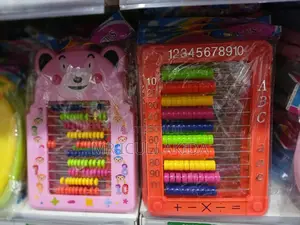 Kids Math Number Learning Coloured Alphabet Abacus Toy