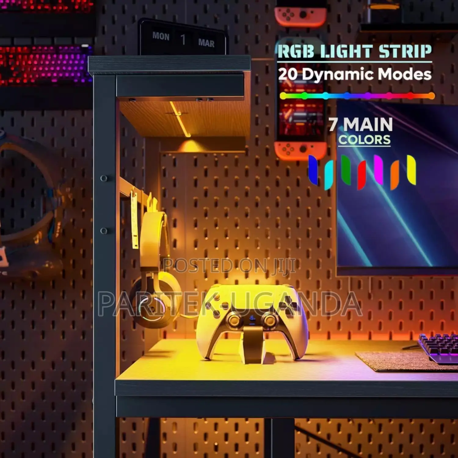 Gaming Desk With LED Lights