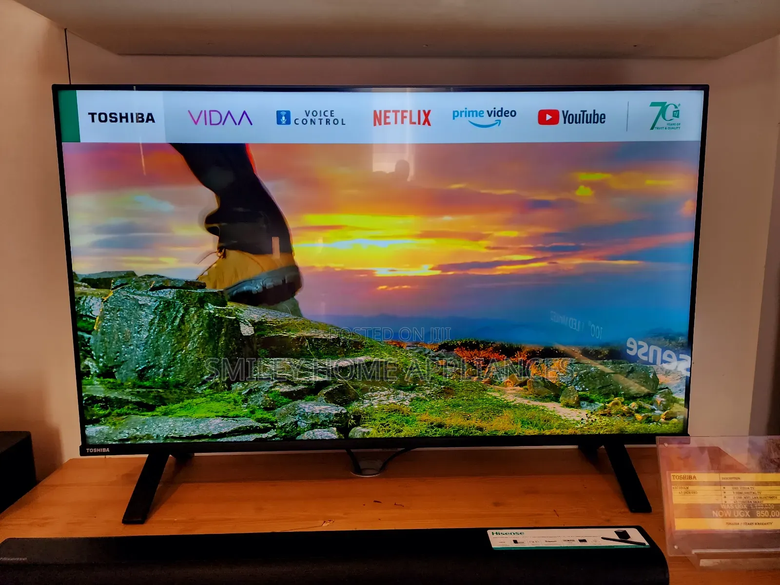 Toshiba 43inches 2160pixels Smart Tv