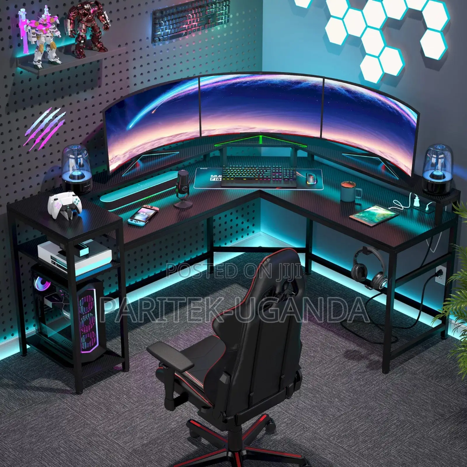 L-Shaped Gaming Desk