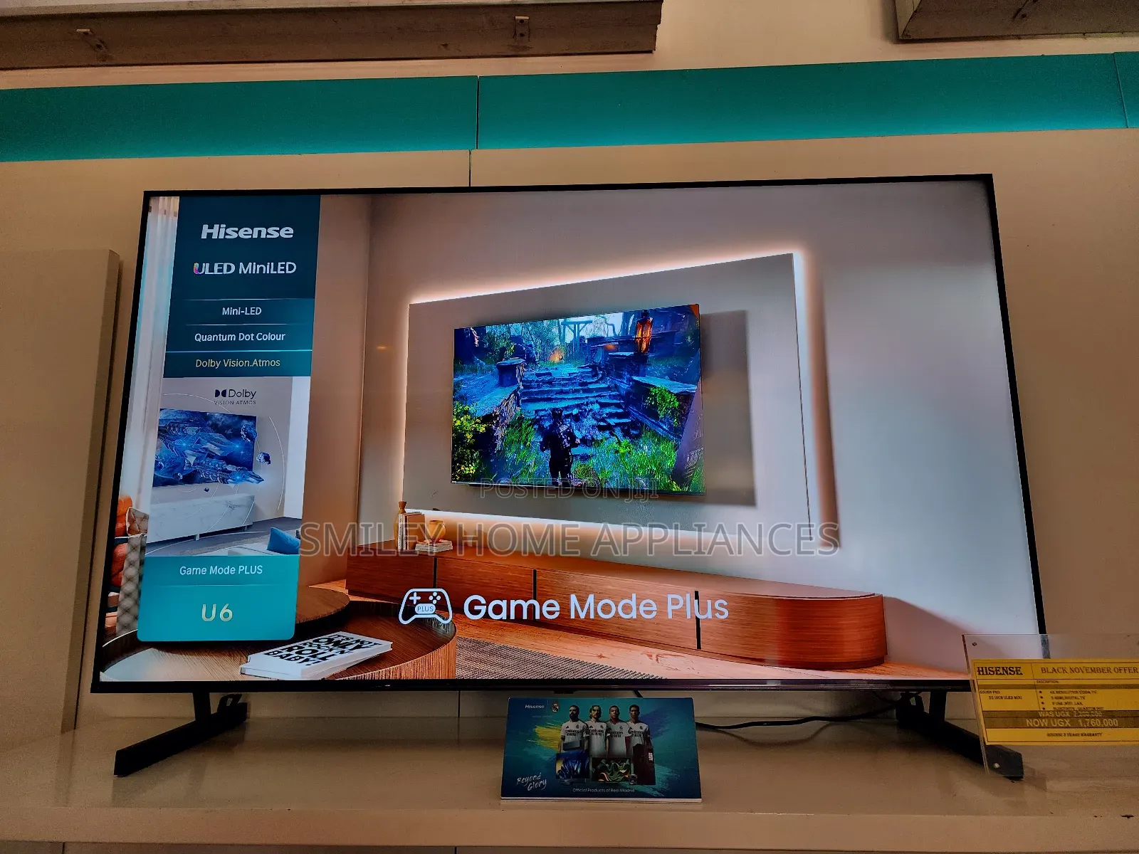 Hisense 55inches ULED MINILED Smart Tv