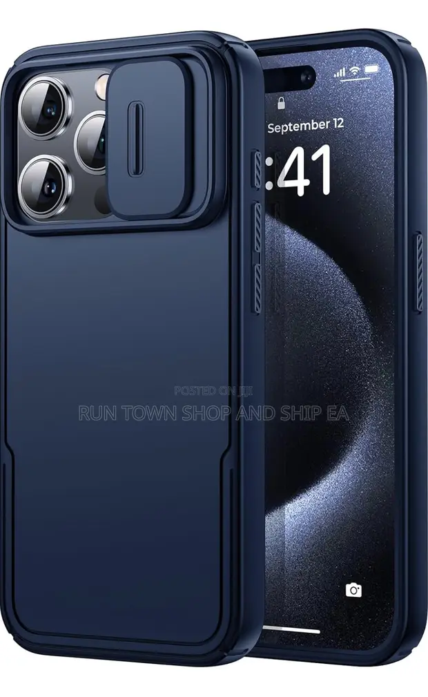 Case for iPhone 12 13 14 15 16 Pro Max With Camera Cover in