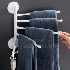 Punch Free Self Adhesive Wall Mounted Towel Bar / Holder