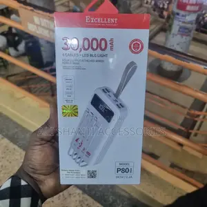4 Cables LED Light Powerbank/ 30000mah Excellent Powerbank