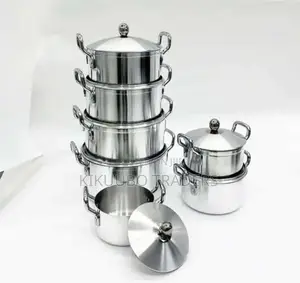 Tornado 7 Piece Heavy Stainless Steel Saucepan Set