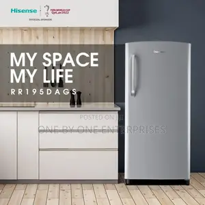 Hisense Fridge 195 Liters Single Door Refrigerator, Silver