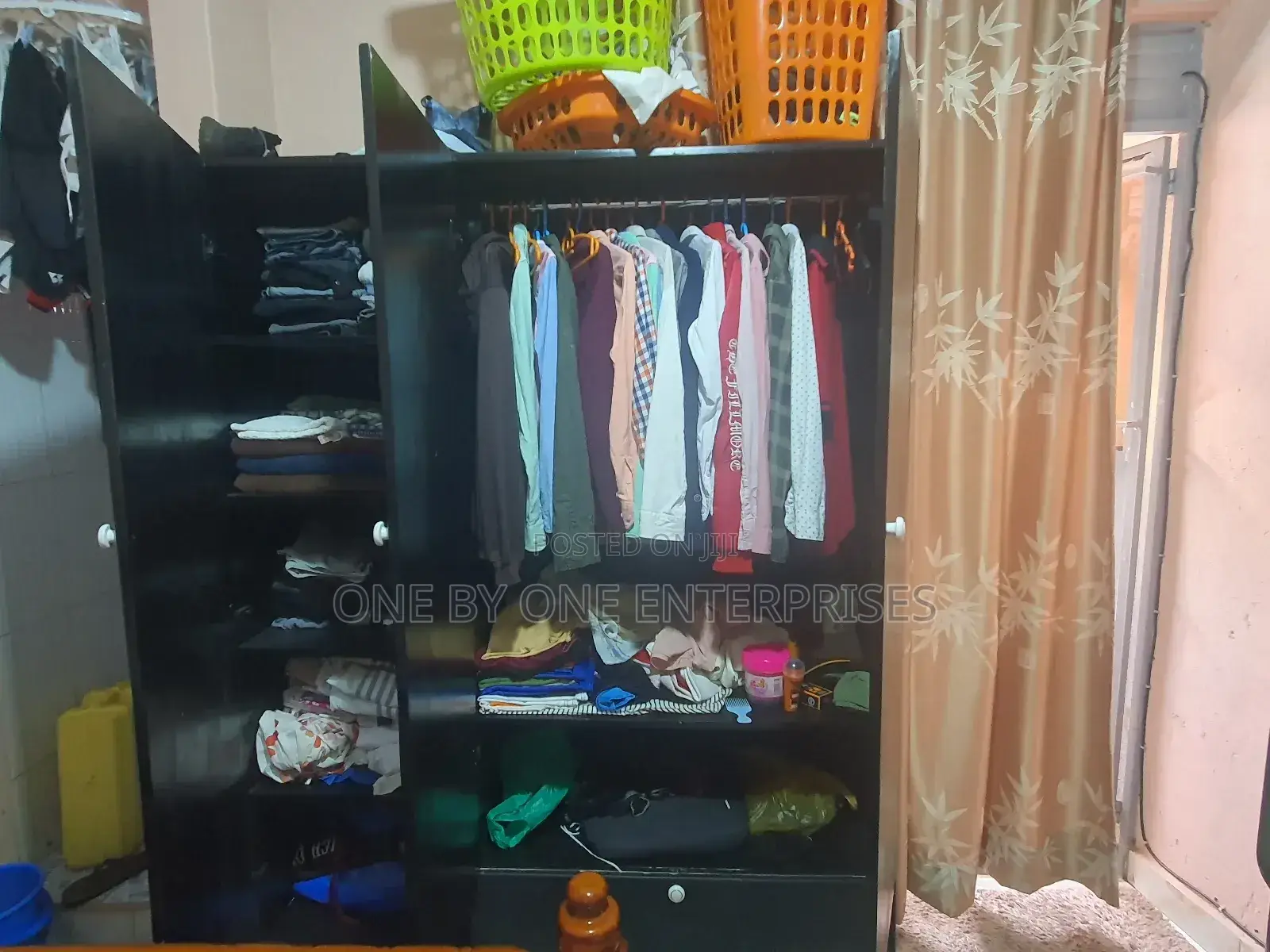 3 Door Home Cupboard Wardrobe Closet Clothes Organizer 5x6ft