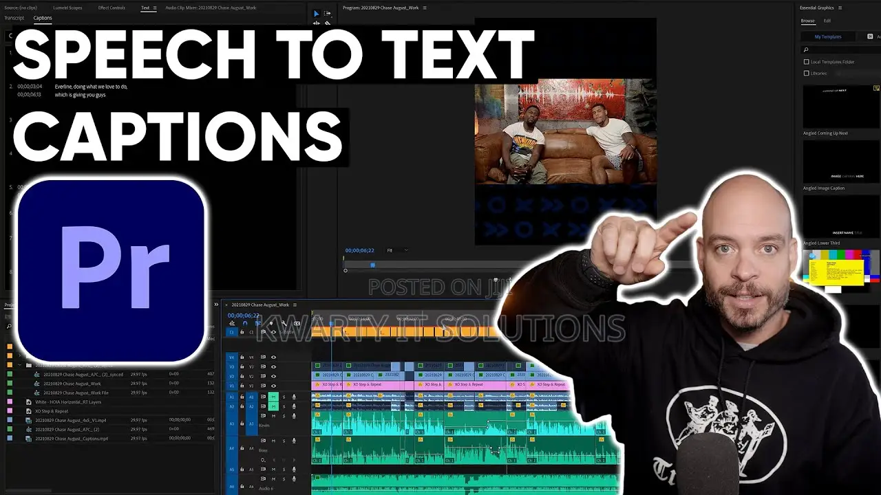 Adobe Speech to Text for Premiere Pro