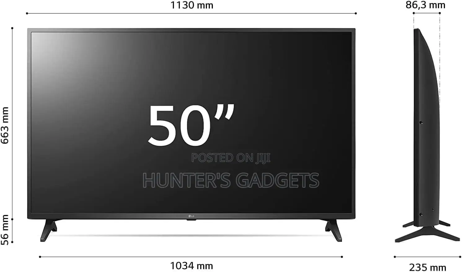 Lg 50 Inch UQ75 Uhd With Ai Processor Brand New Smart Tv