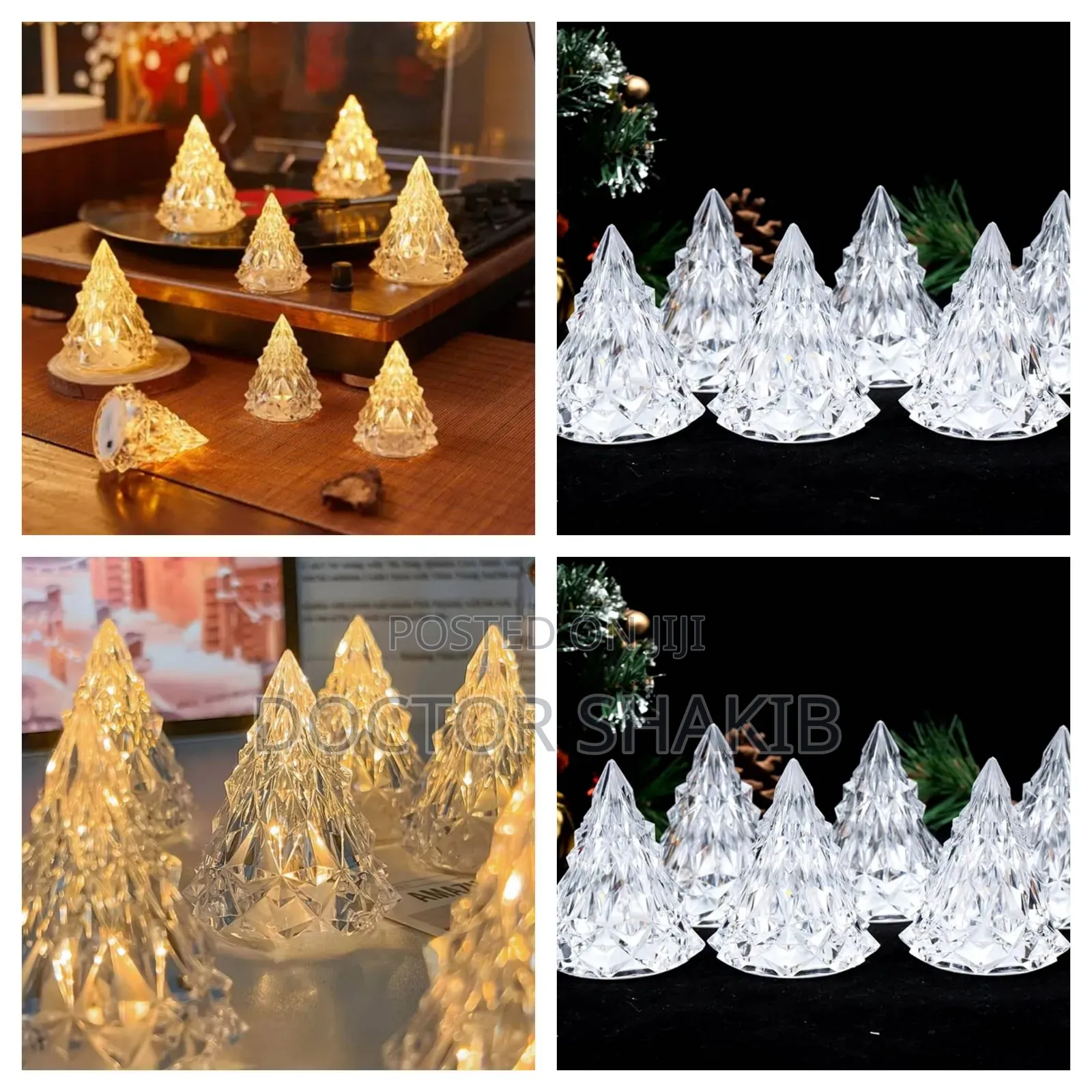 A Set of 12pcs Diamond Crystal Lights