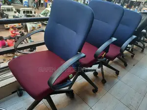 Second Hand Maroon-Blue Chair,Each Piece Adjustable