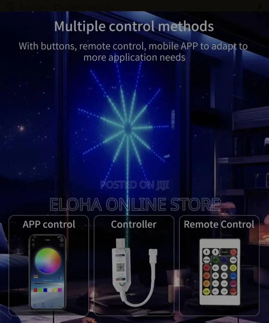 Remote APP Control LED RGB Firework Lights