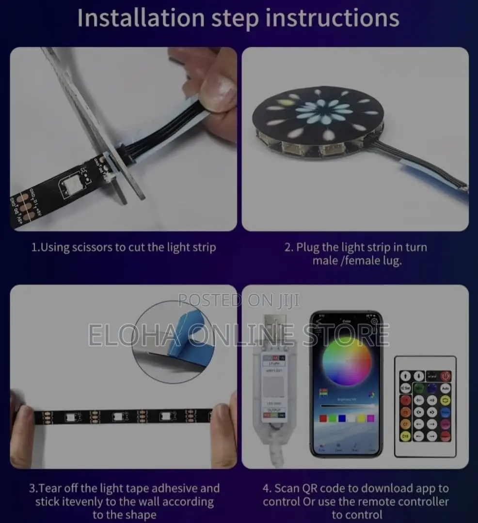 Remote APP Control LED RGB Firework Lights