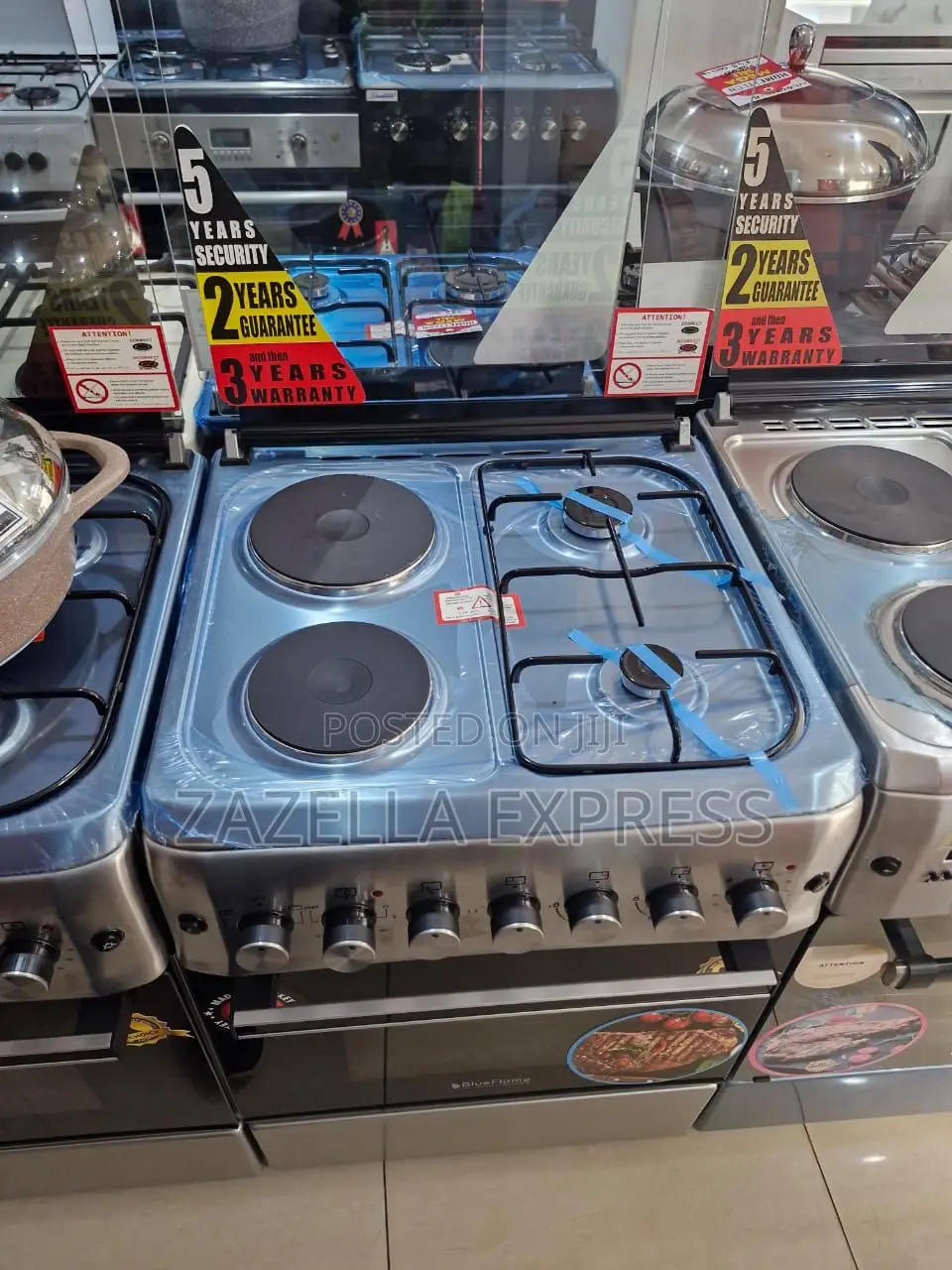 Blueflame 60 by 60 Cooker 2+2 Stainless Steel Cooker