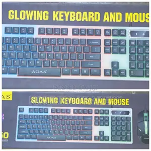Glowing Keyboard and Mouse