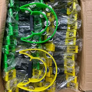 Stainless Steel Percussion Tambourines in Veriety of Colors.