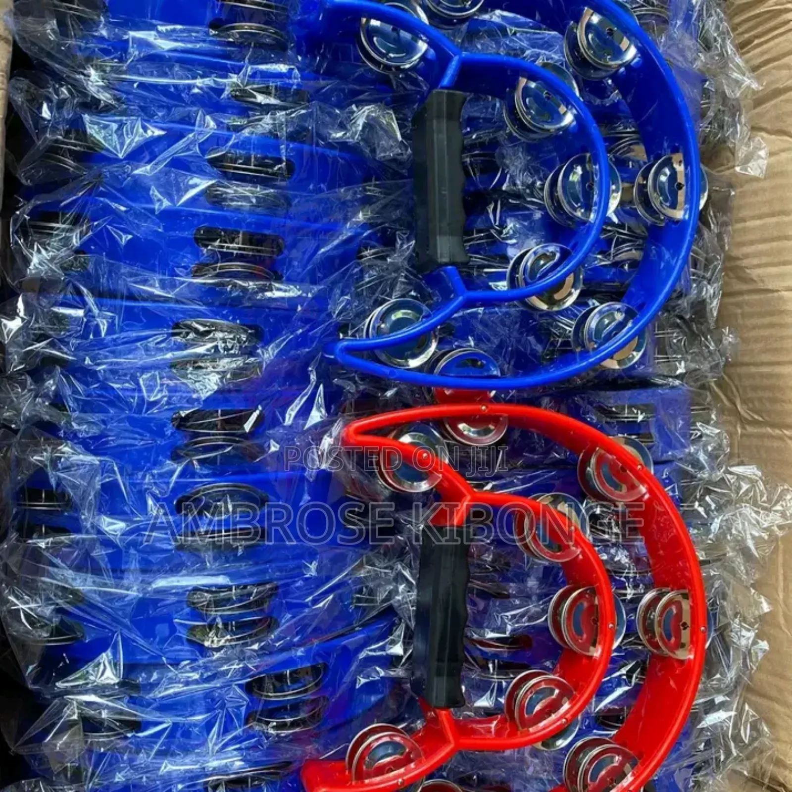 Stainless Steel Percussion Tambourines in Veriety of Colors.