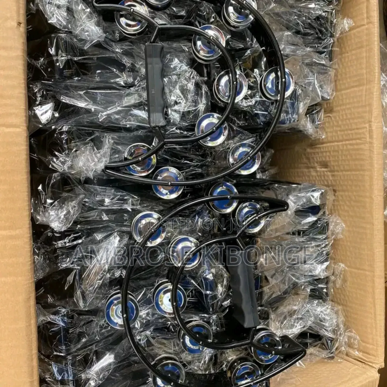 Stainless Steel Percussion Tambourines in Veriety of Colors.