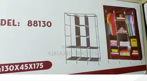 Metallic Frame Clothes Storage Rack/ Wardrobe