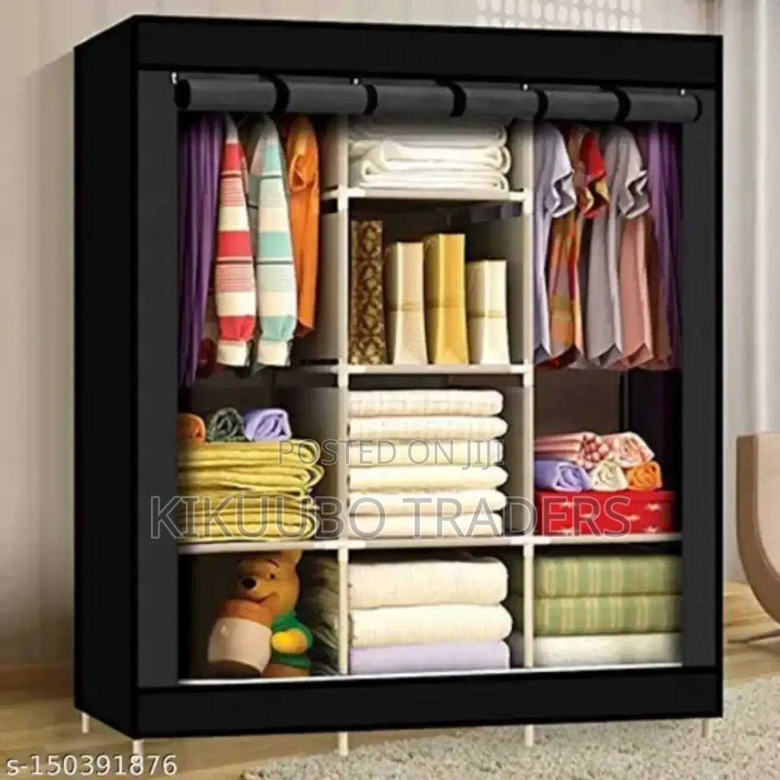 Portable Steel and Cloth Storage Wardrobe