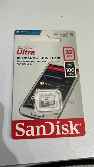 Sandisk Ultra Memory Card 32GB 100mb/S**