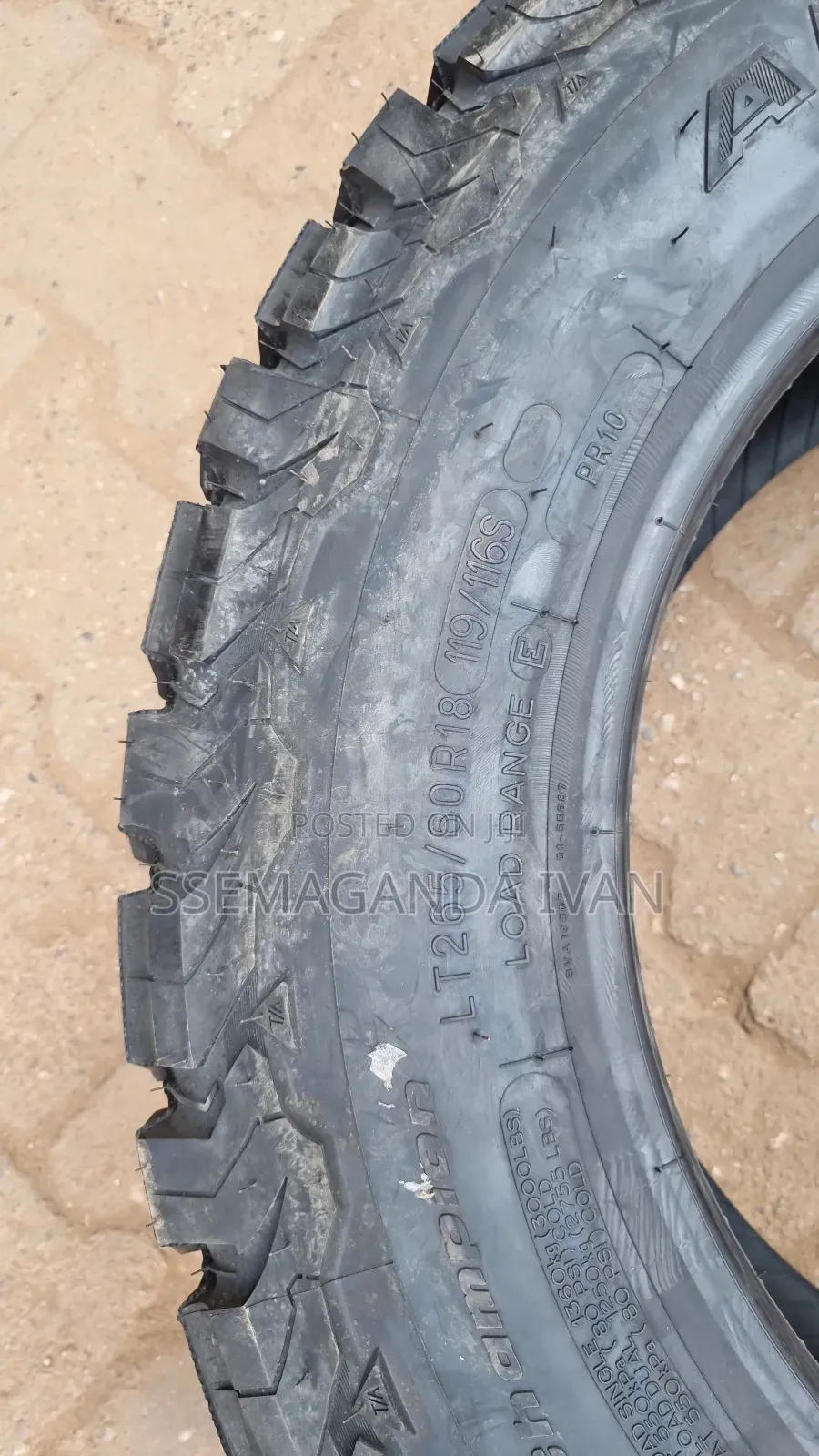 265/60r18 119/116s Bf Goodrich Brand New Tires