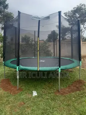 12ft Garden, Commercial Tall Net Padded String Trampoline