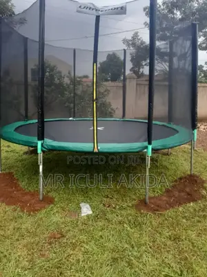 12ft Garden, Commercial Tall Net Padded String Trampoline
