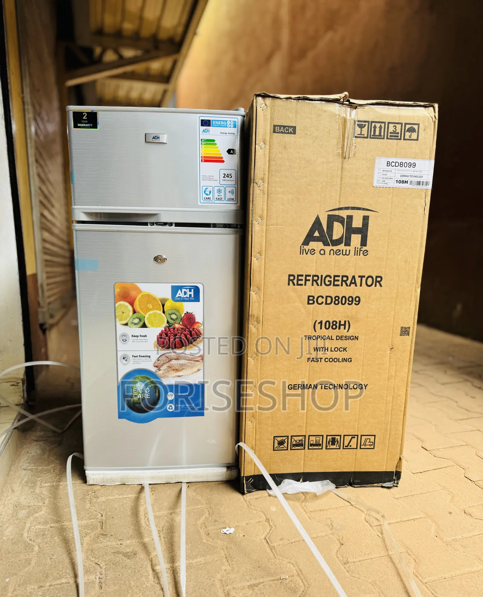 NEW ADH 108l Double Door Refrigerator 3YR Warranty