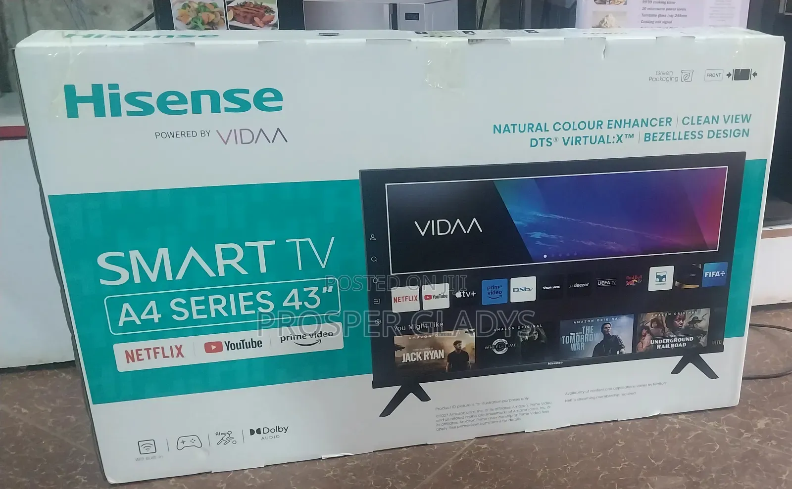 43 Inches Led Hisense Smart Digital Flat Screen Flameless.
