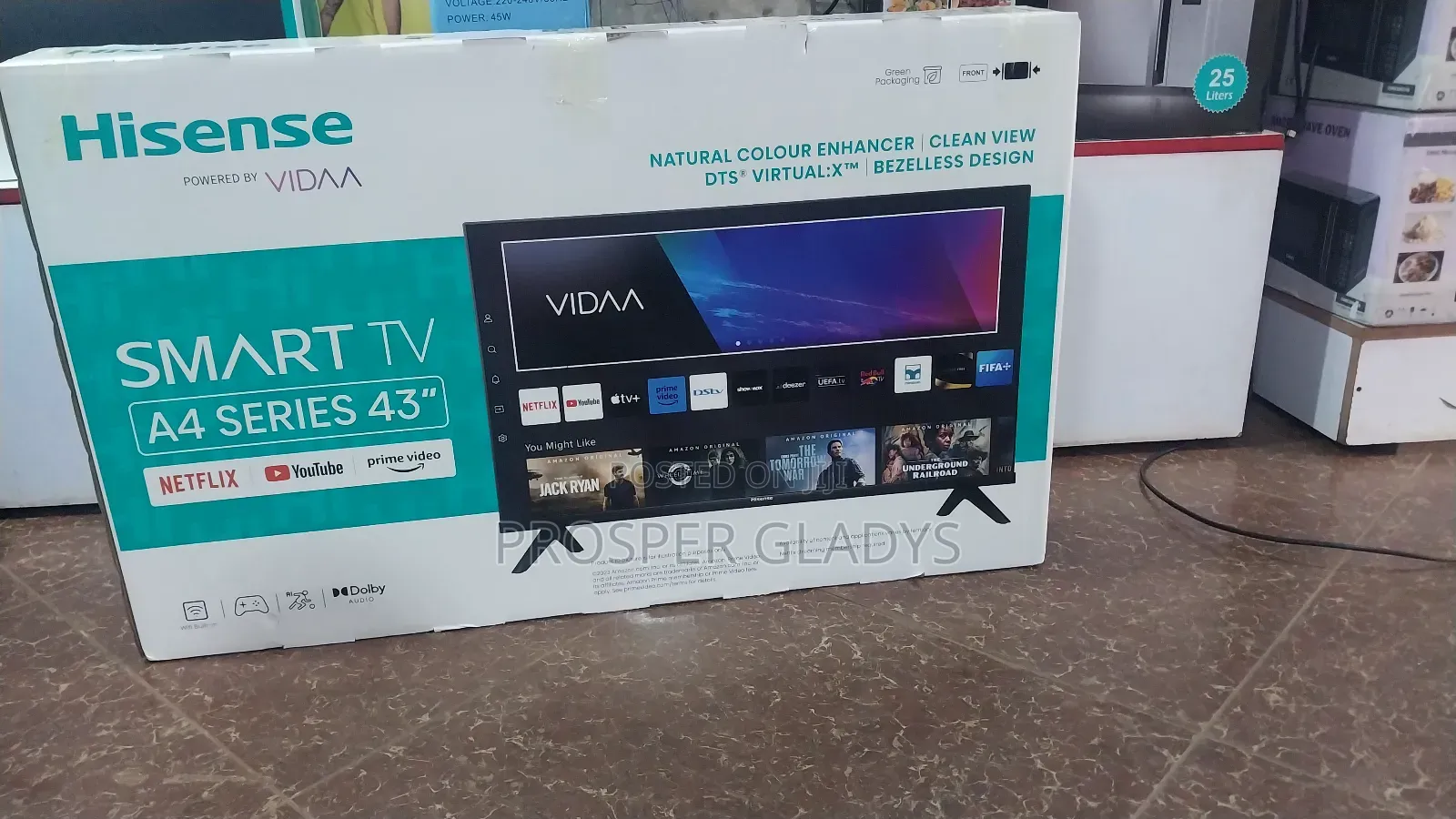 43 Inches Led Hisense Smart Digital Flat Screen Flameless.