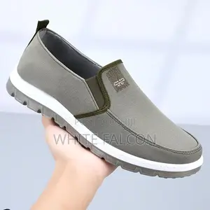 Men’S Breathable Sneakers/Canvas With Rubber Outsole-Green