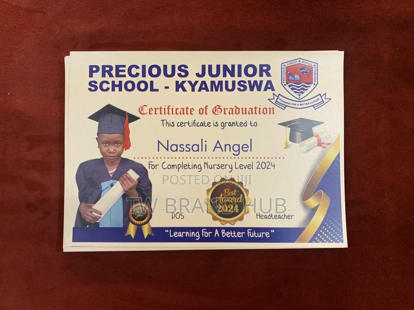 School Nursery Certificates