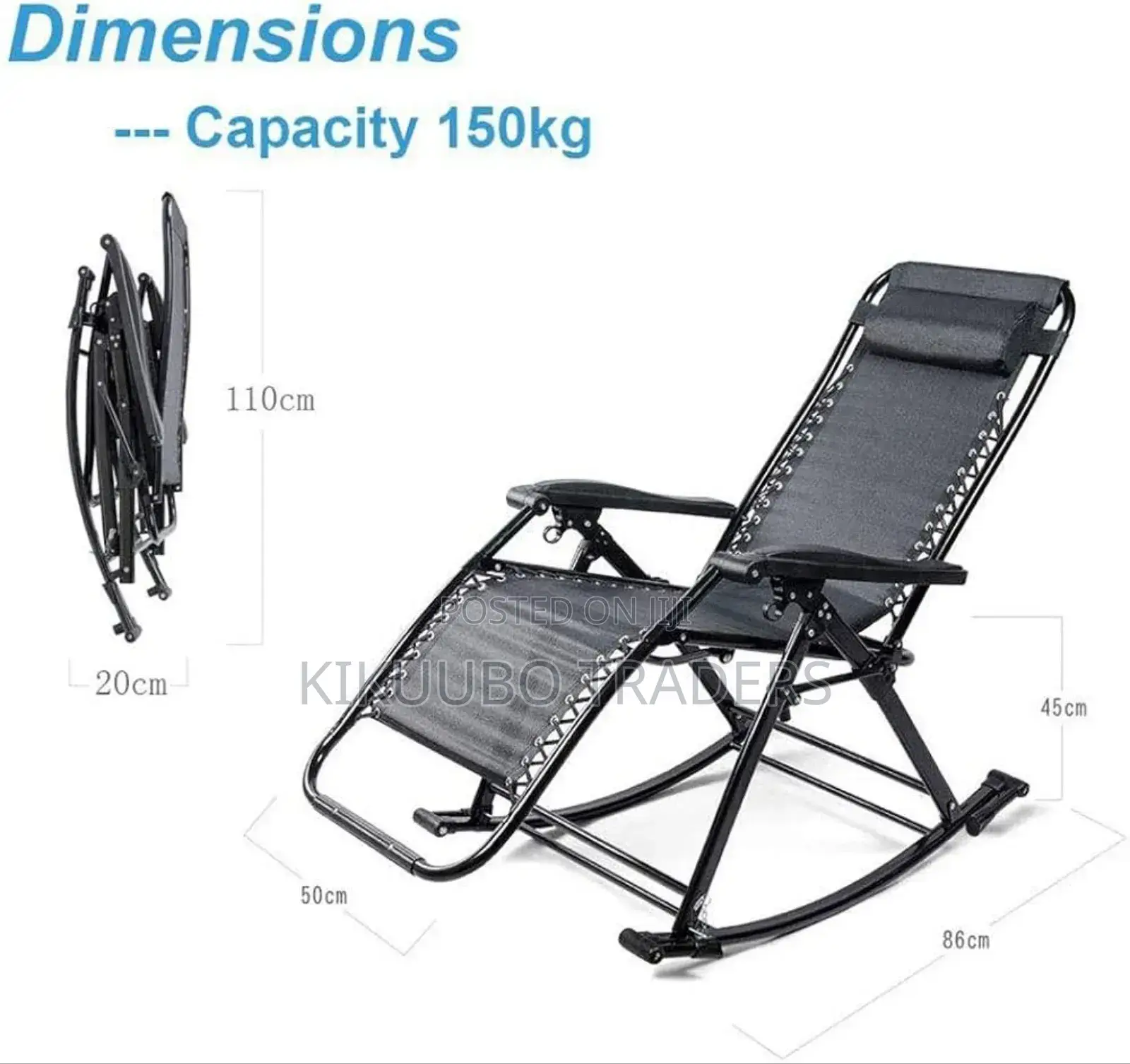 Garden Rocking Chair Foldable Recliner Chair