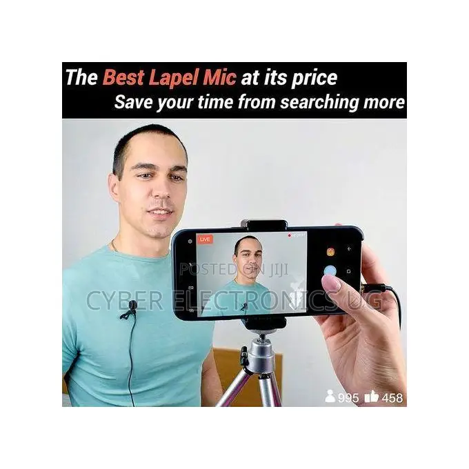 Voice Professional Lavalier Lapel Microphone