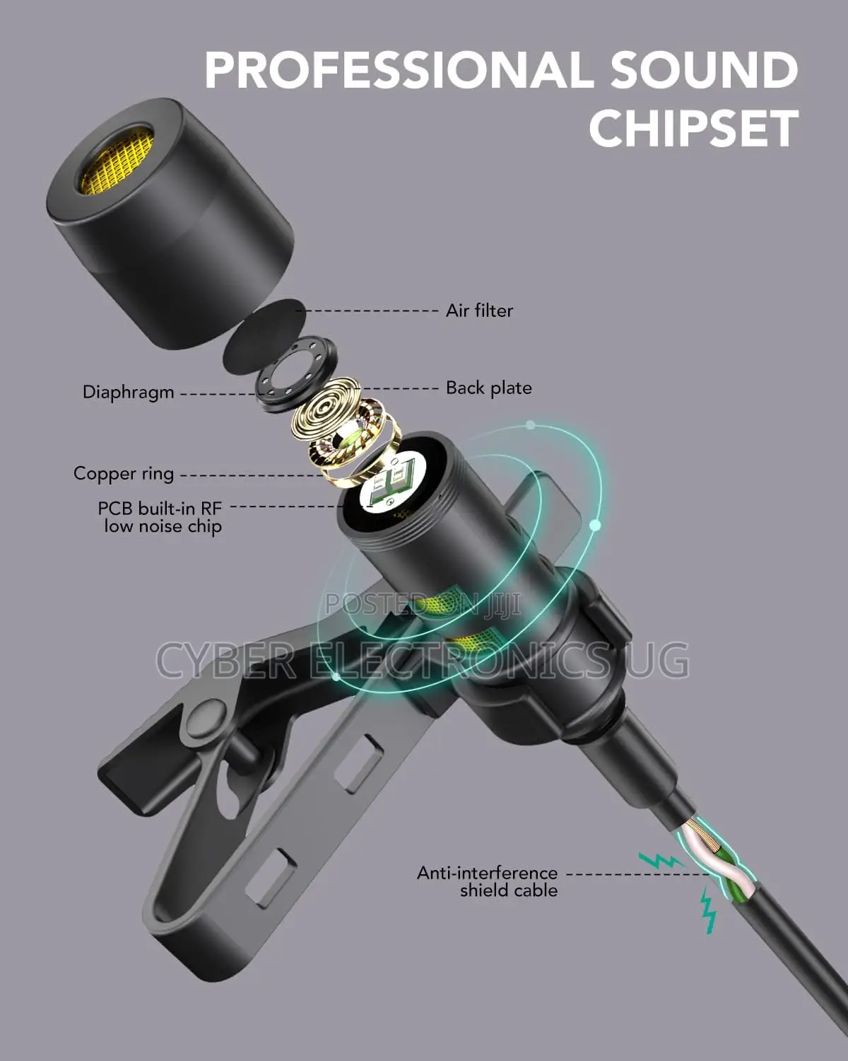Voice Professional Lavalier Lapel Microphone