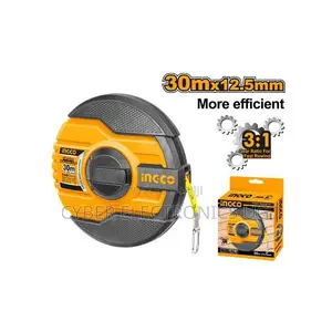 30mx12.5mm Ingco Fibreglass Measuring Tape