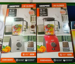 Geepas 600w 2in11.5L Stainless Steel Blade Pulse Blender