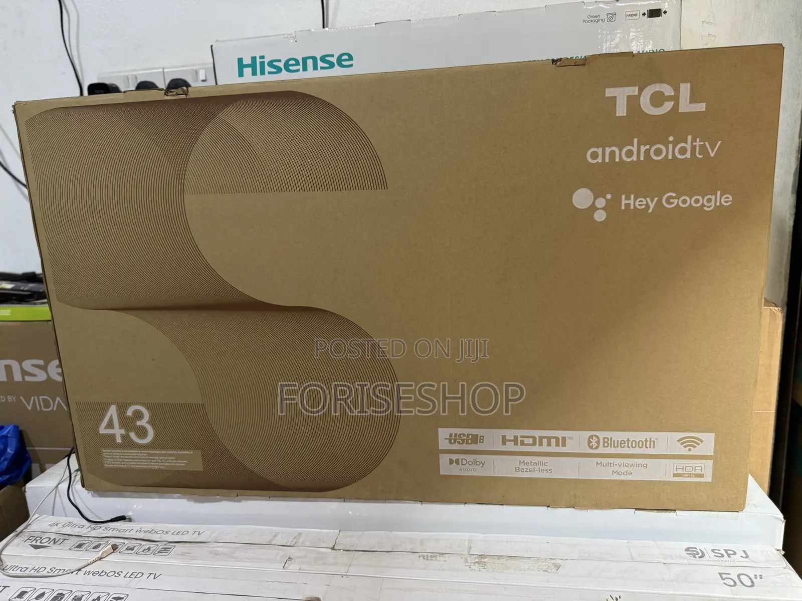 TCL 43inch Smart Android Tv With Bluetooth 3YR Warranty