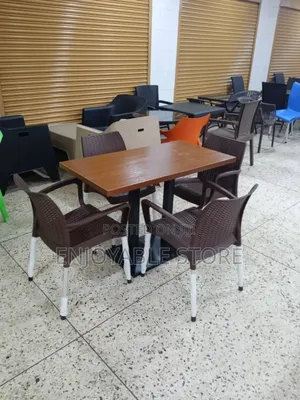 Restaurant Chairs and Table (Wooden)