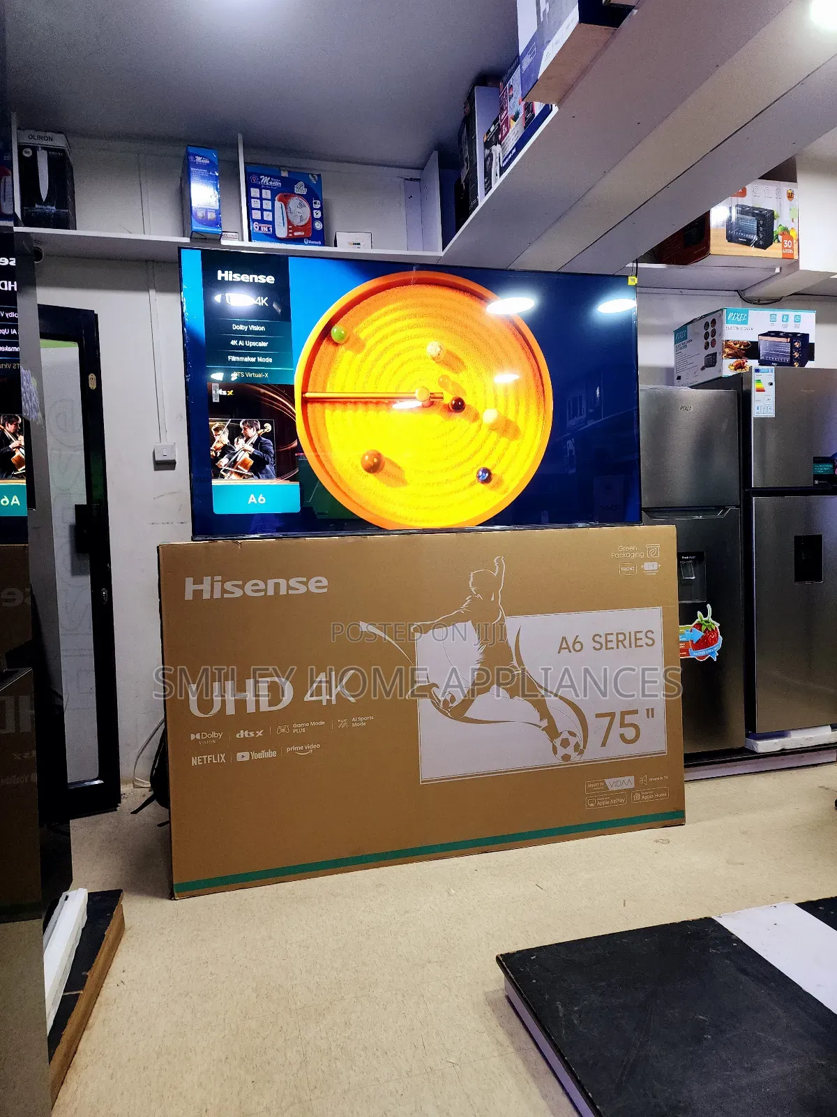 Hisense 75inches A6 Series Vidaa Tv