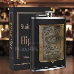 Hip Flask Set,8OZ Stainless Steel Leather Portable Hip Flask