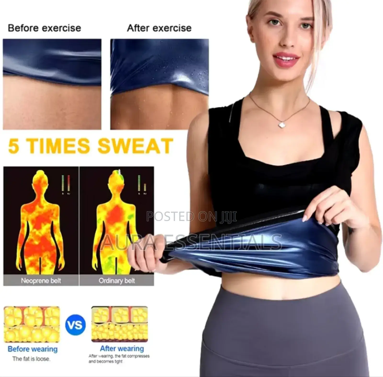 Sweat Body Shaper Fat Burning T-Shirt