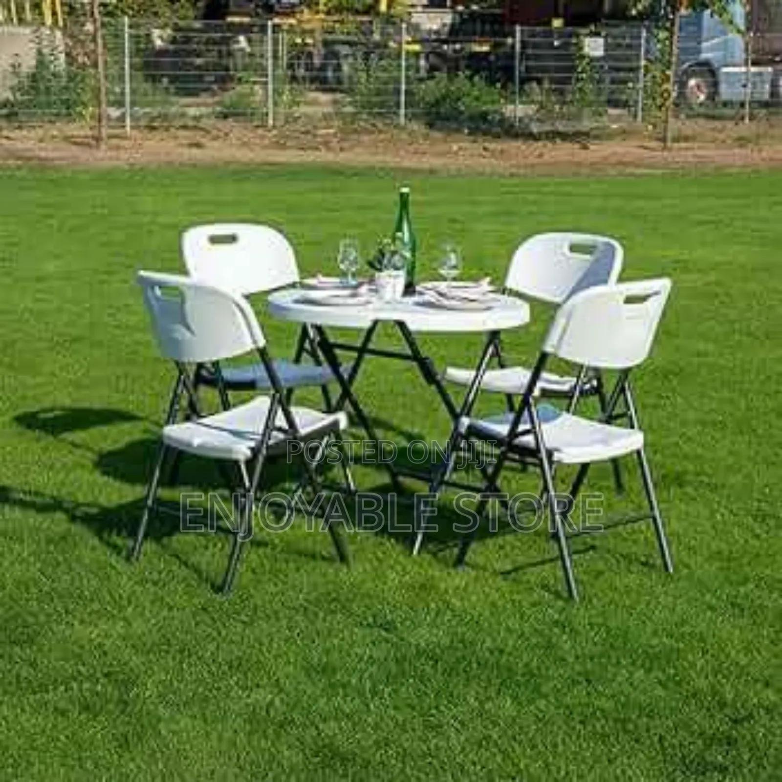 Outdoor Set Foldable Chairs and Table.