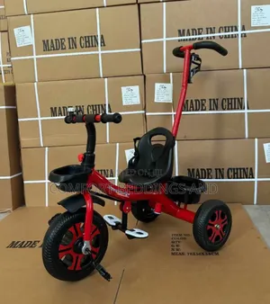 Kids Tricycle Red With Handle