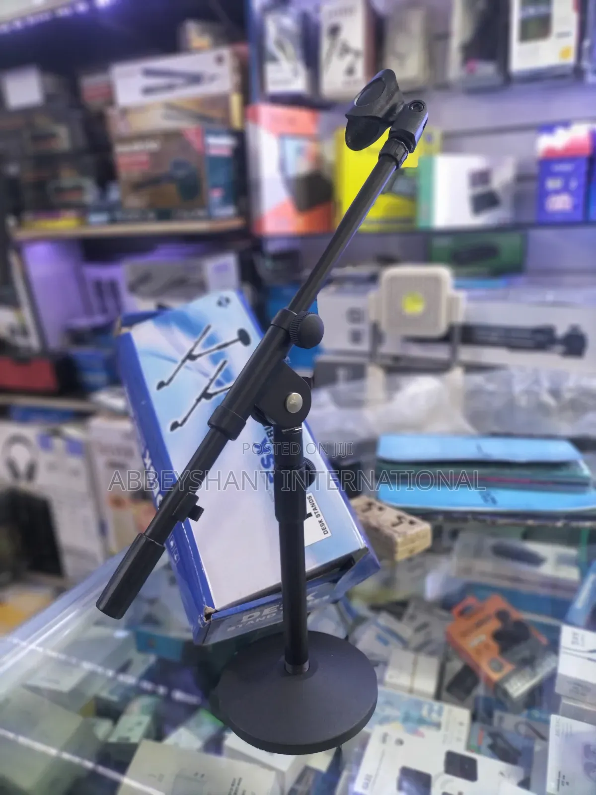 Desktop Microphone Stand Non-Slip Metal Base for Microphone