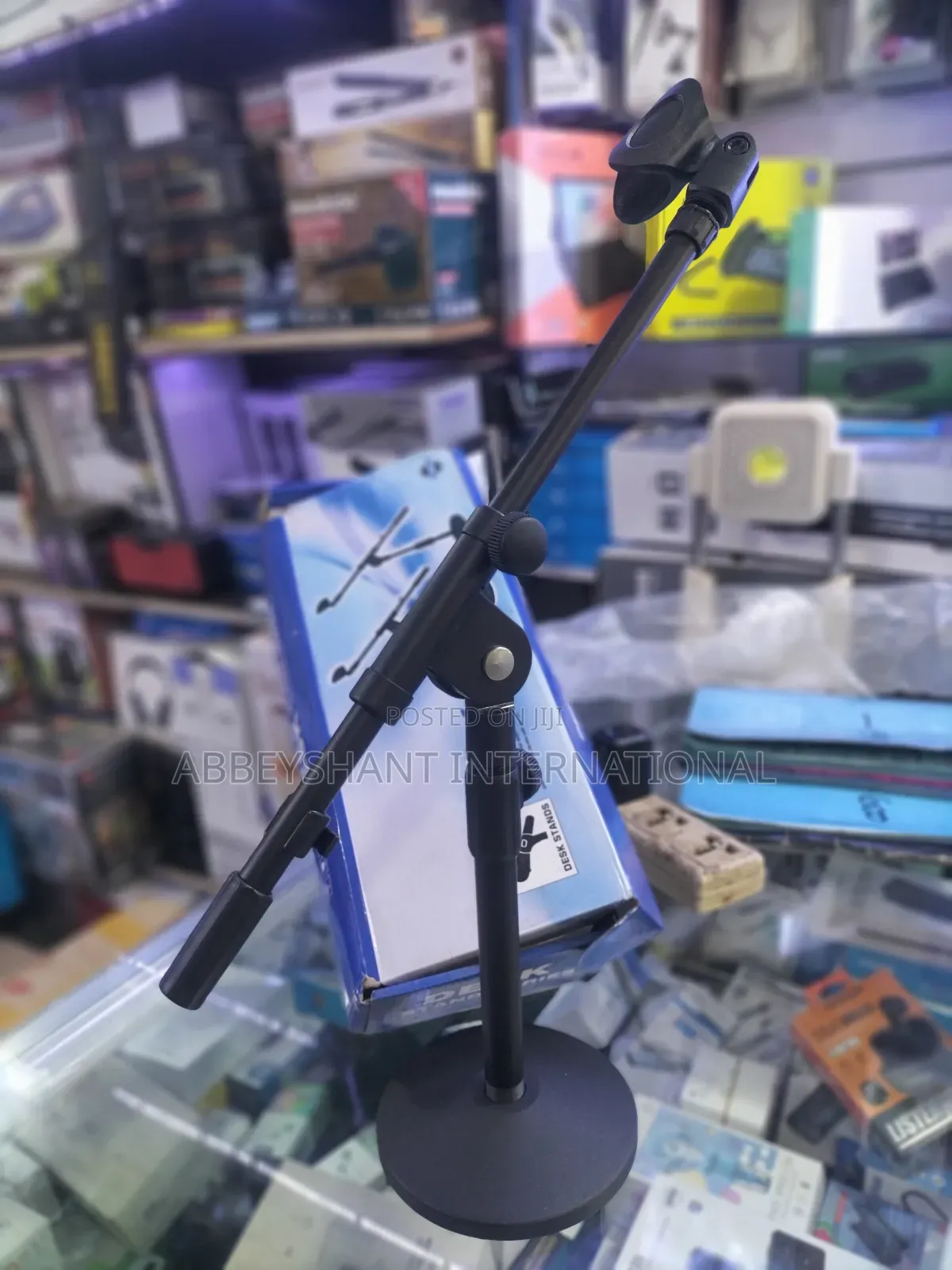 Desktop Microphone Stand Non-Slip Metal Base for Microphone
